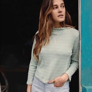 Christy Dawn Libby top in Woven Linden Stripe